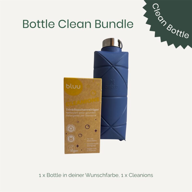 Faltbare Trinkflasche + Cleanions